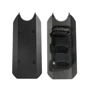 1pc High-strength Large Pure Metal Iron Tactical Training Arm Guard, Handheld Dual Head Shield, Comfortable Grip, Very Suitable For Outdoor Hiking, F