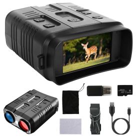 1Pc Night Vision Goggles 4K Full-Color Binoculars 10X Zoom With 2624ft Viewing Range 3in Screen 64G MMC Card WIFI APP Control Save Photo And Video Fo