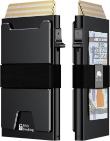 furid Smart Card Wallet for Men Slim: Wallet For Men - RFID Blocking Pop Up Front Pocket Wallet, Metal Wallet 11 Card Holder