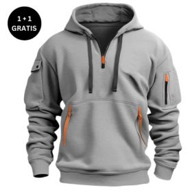 Dropped Shoulder Hooded Sweatshirt Men's Women's Plus Size Loose Pullover Fashion Sweatshirt (Option: Light Gray-4XL-2pcs)